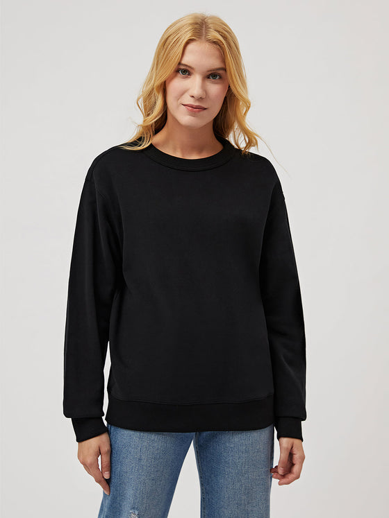 Terry Fleece Cloud Nine Crew-neck Sweatshirt - Ahaselected