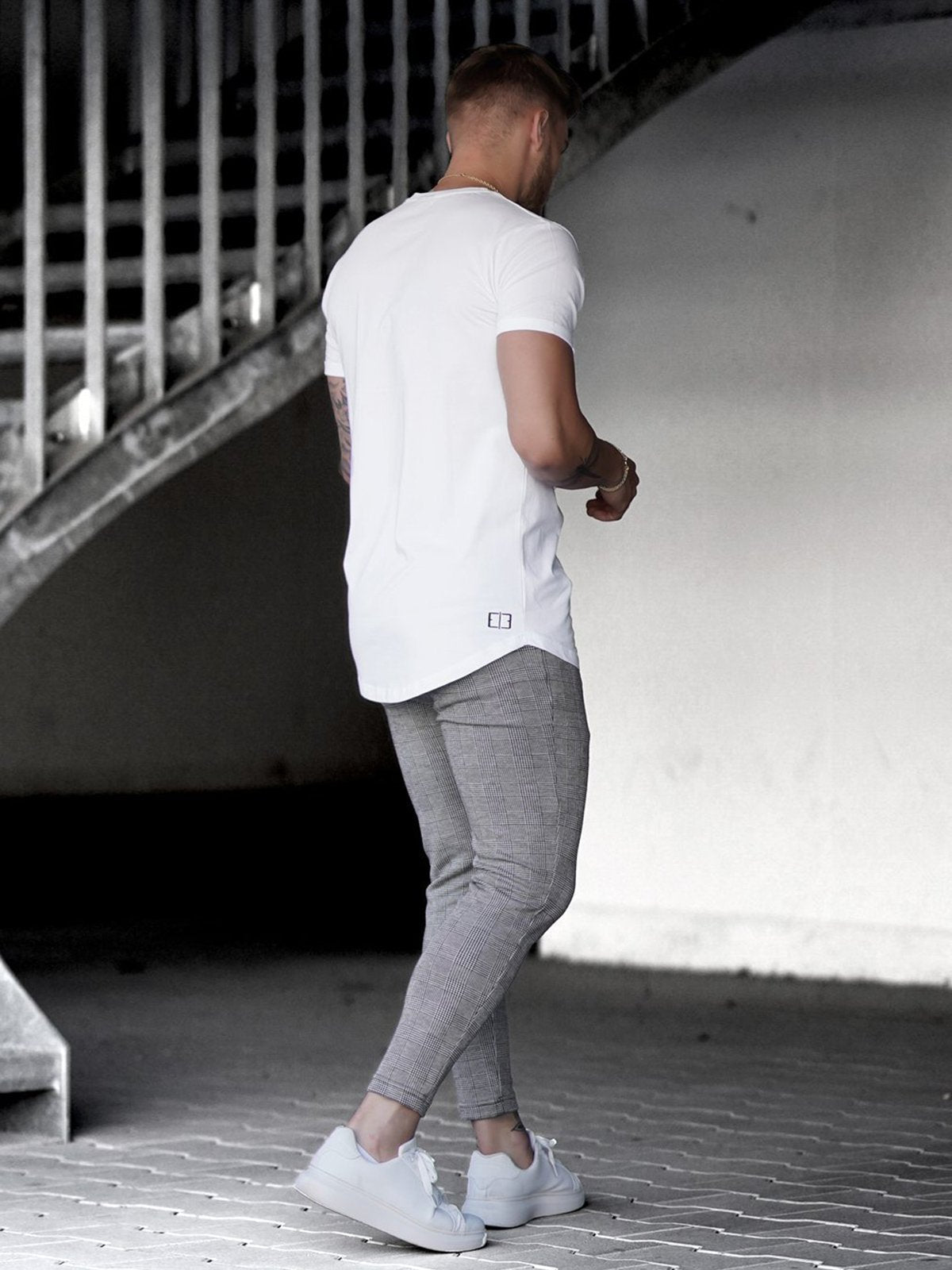 M's Check Print Pant - Ahaselected