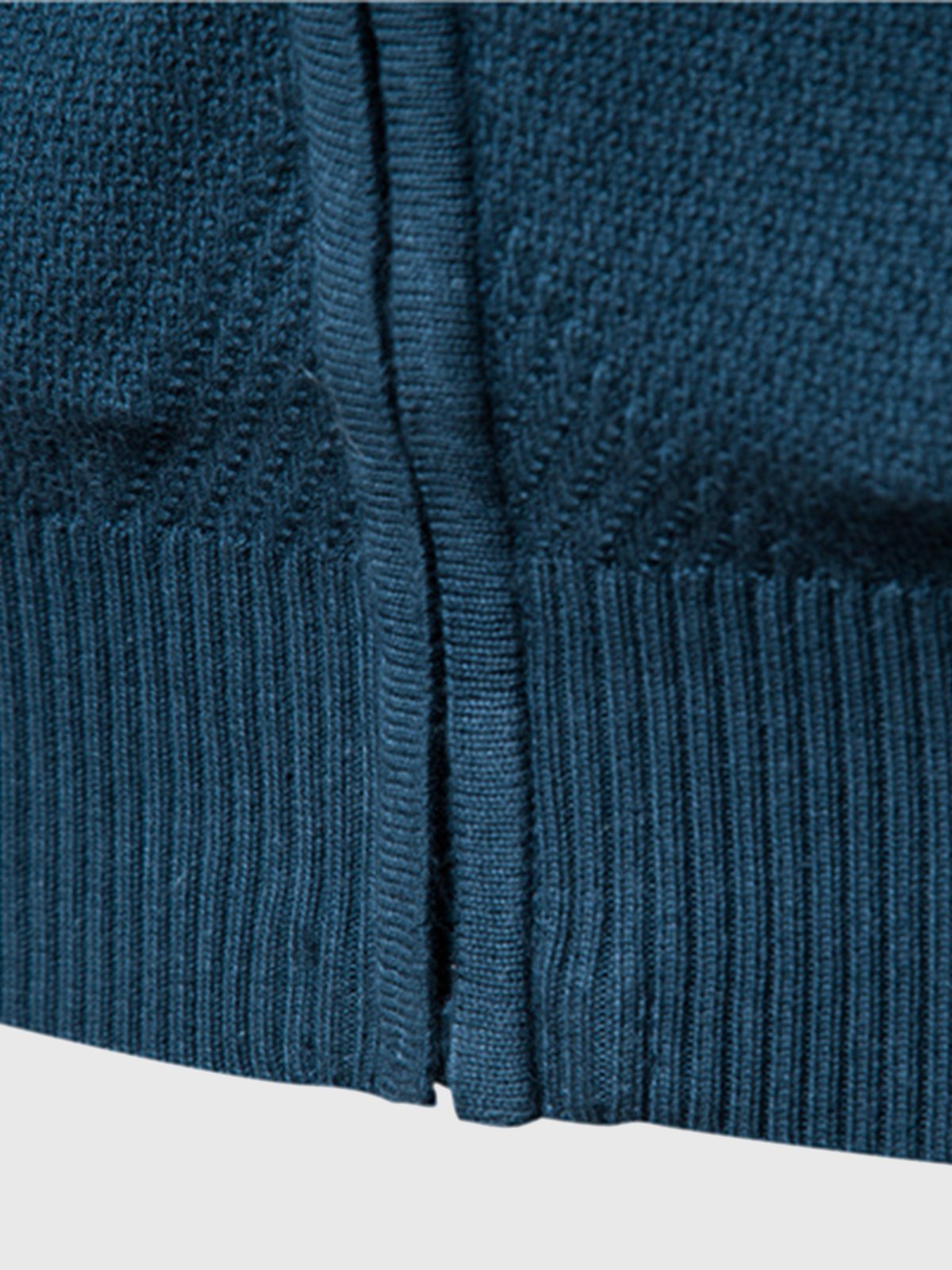 M's Jacquard Full-zip Sweater Cardigan - Ahaselected