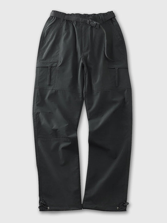 M's Outdoor Fleece Cargo Pants With Belt - Ahaselected