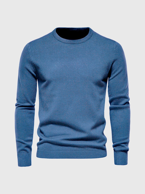 Crewneck Washable Sweater - Ahaselected