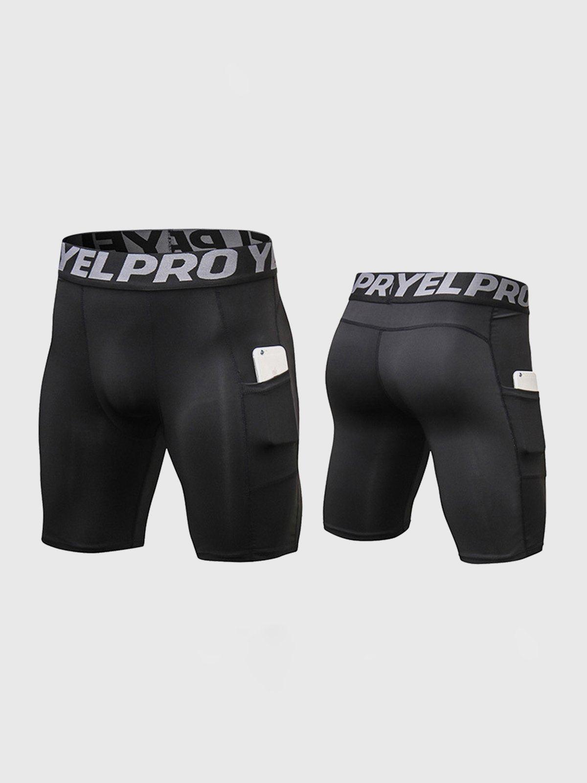 M's 7" Compression Tight Short With Two Pockets - Ahaselected
