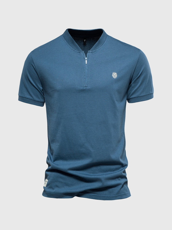 Half zip polo shirt - Ahaselected
