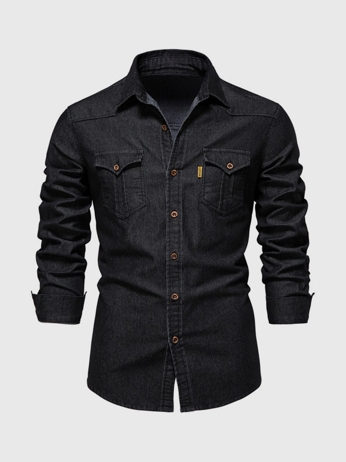 Long Sleeve Denim Shirt New - Ahaselected