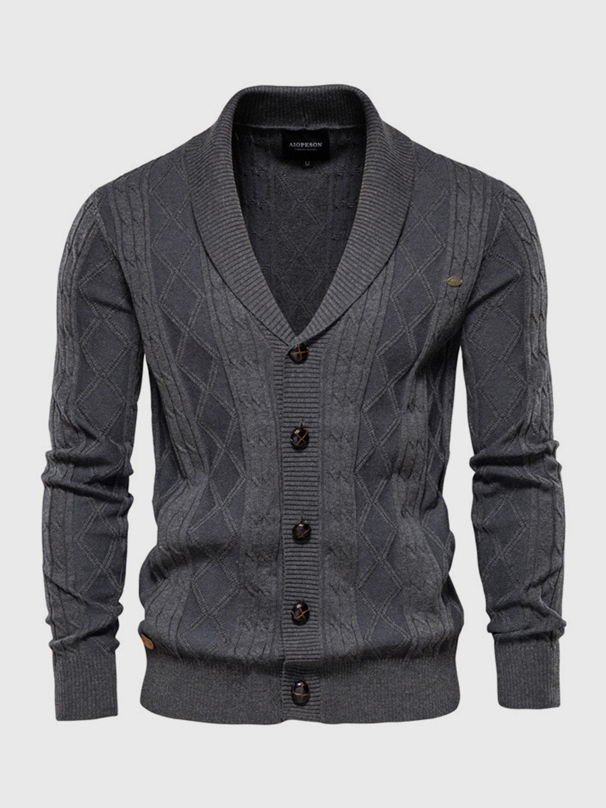 Shawl Collar Cardigan Sweater - Ahaselected