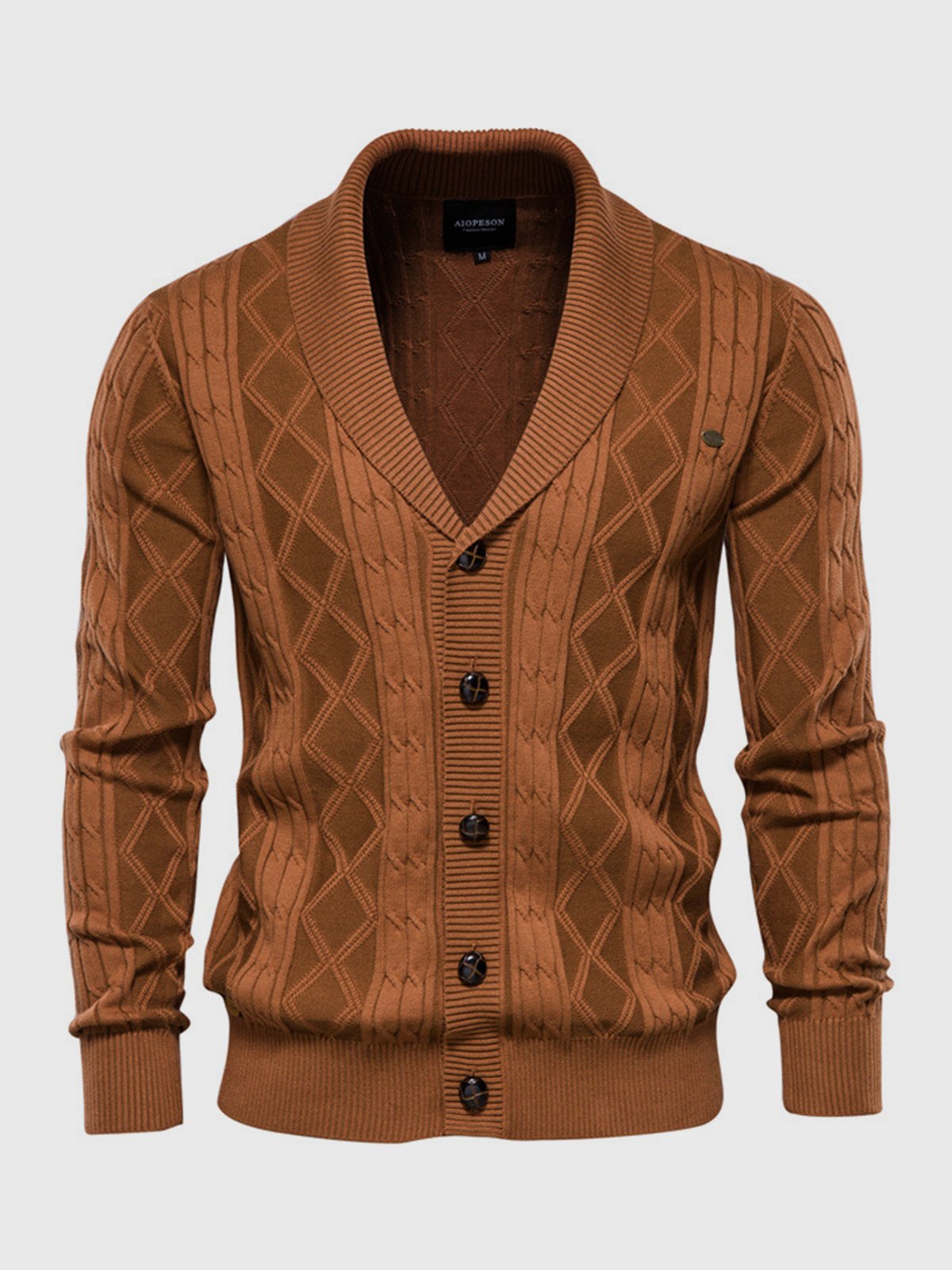 Shawl Collar Cardigan Sweater - Ahaselected