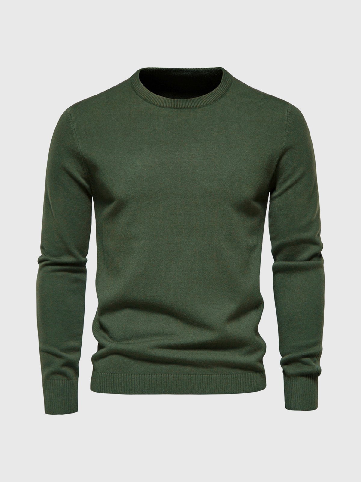 Crewneck Washable Sweater - Ahaselected