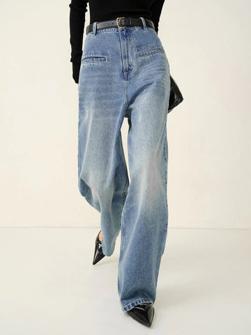 Denim Wide Leg Baggy Boyfriend Jeans