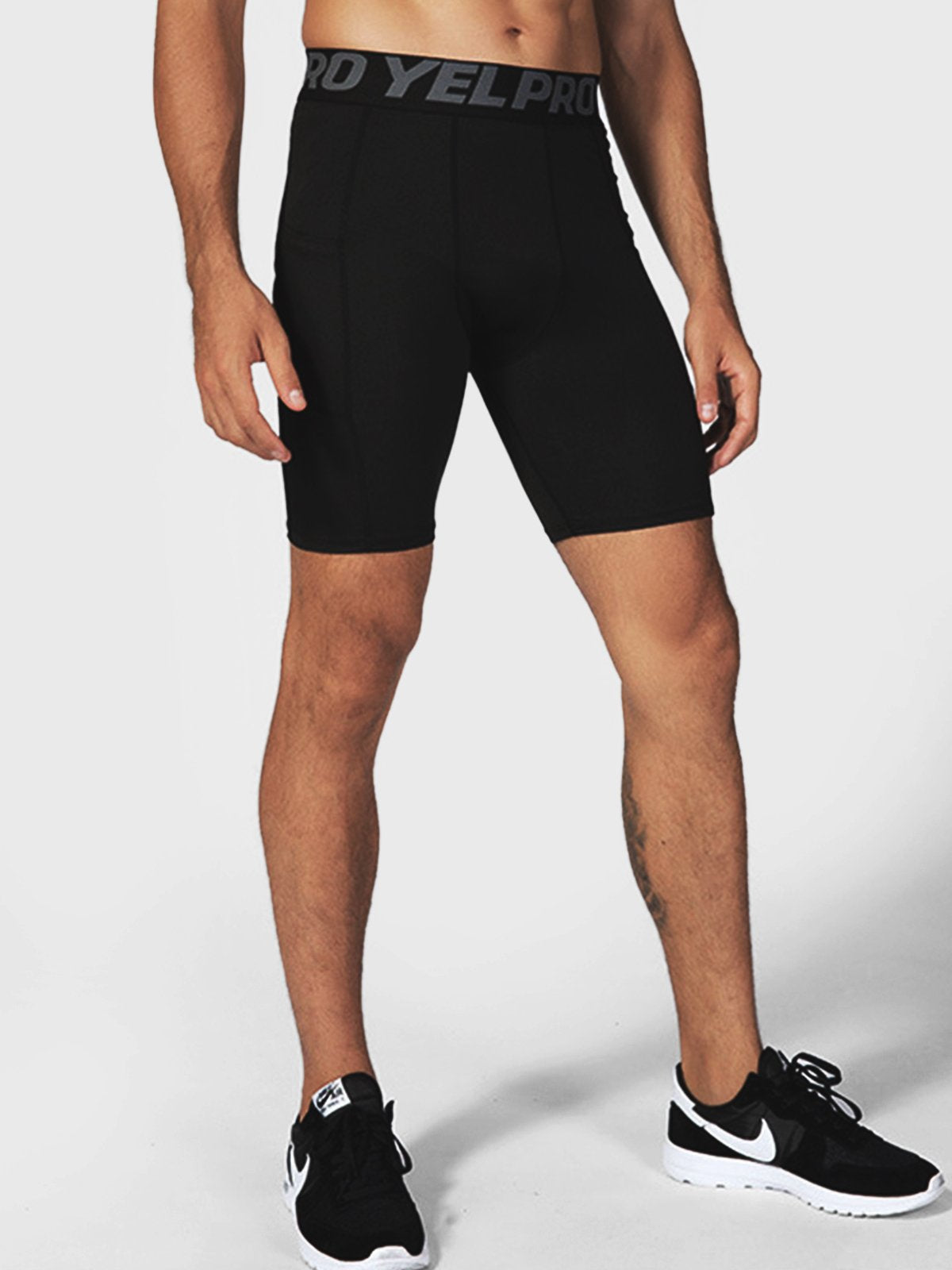 M's 7" Compression Tight Short With Two Pockets - Ahaselected