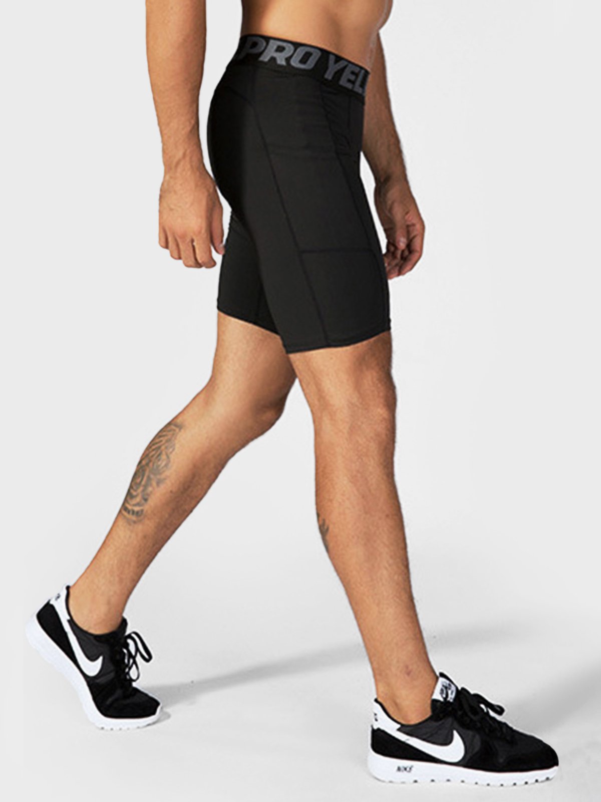 M's 7" Compression Tight Short With Two Pockets - Ahaselected