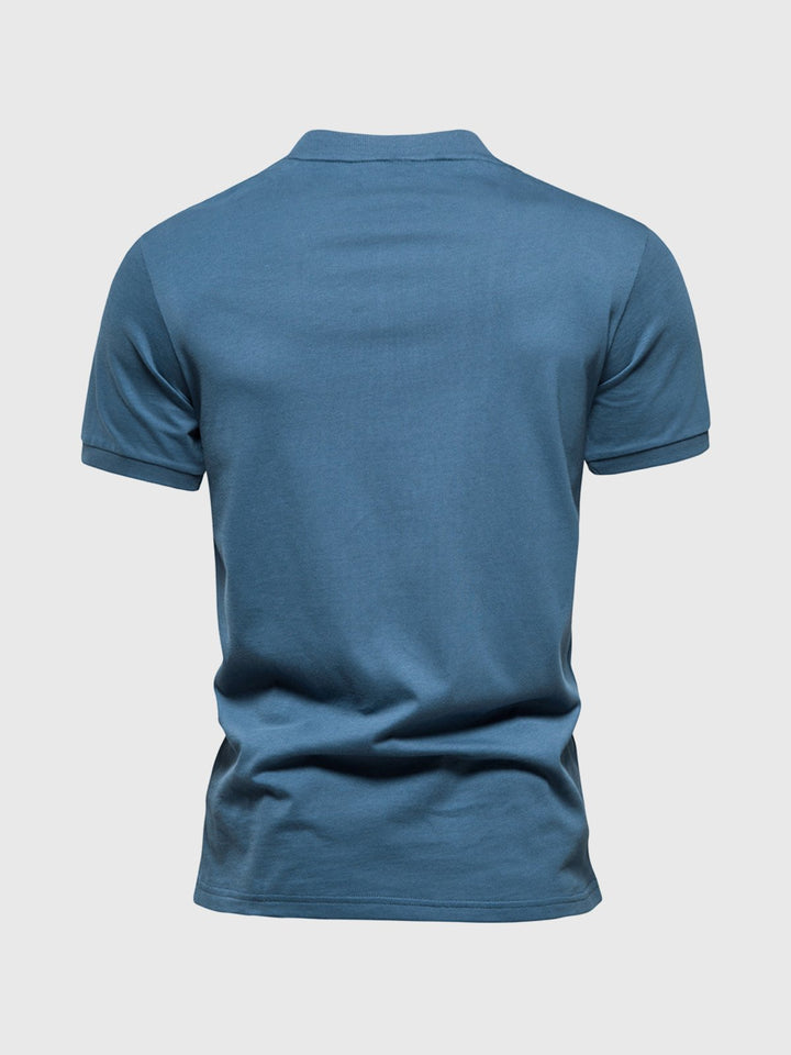 Polo con media cremallera