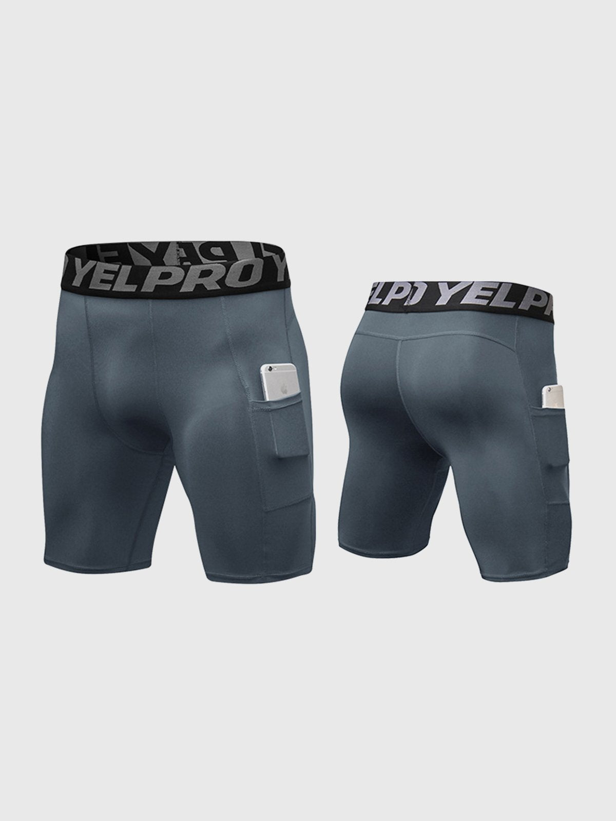 M's 7" Compression Tight Short With Two Pockets - Ahaselected