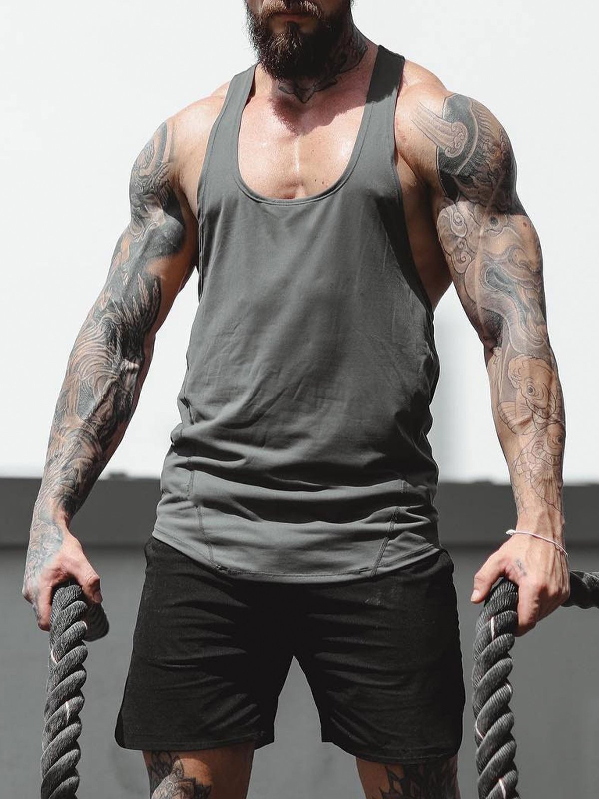 Stay Cool 2.0 Go Hard Gym Stringer Vest Quick Dry New - Ahaselected