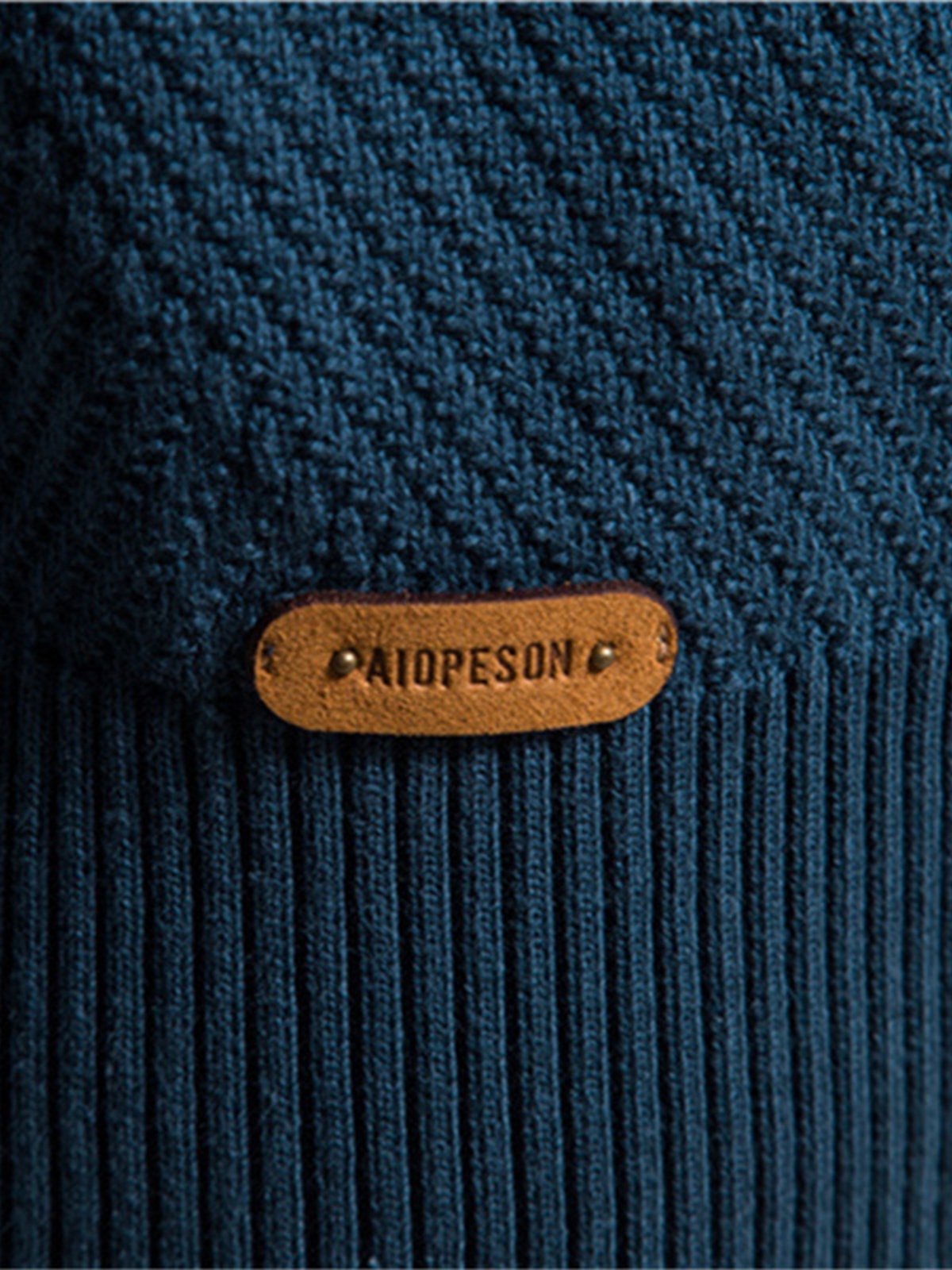 M's Jacquard Full-zip Sweater Cardigan - Ahaselected