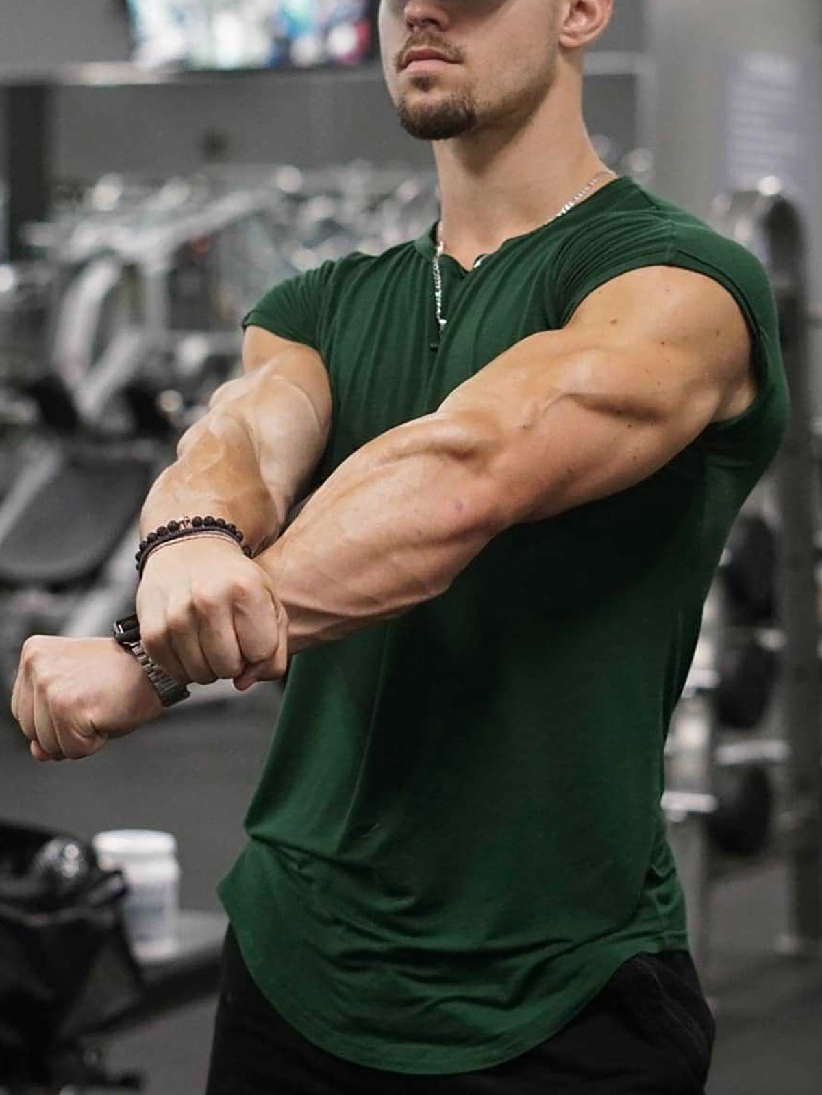 Cap Sleeve Muscle T-Shirt - Ahaselected
