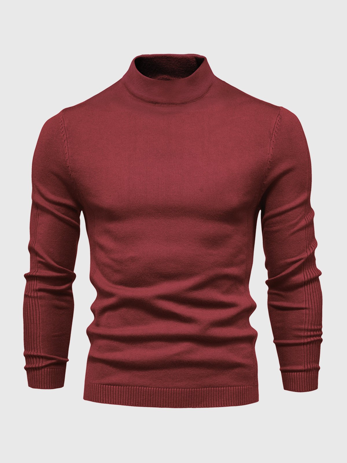 Mockneck Washable Sweater - Ahaselected