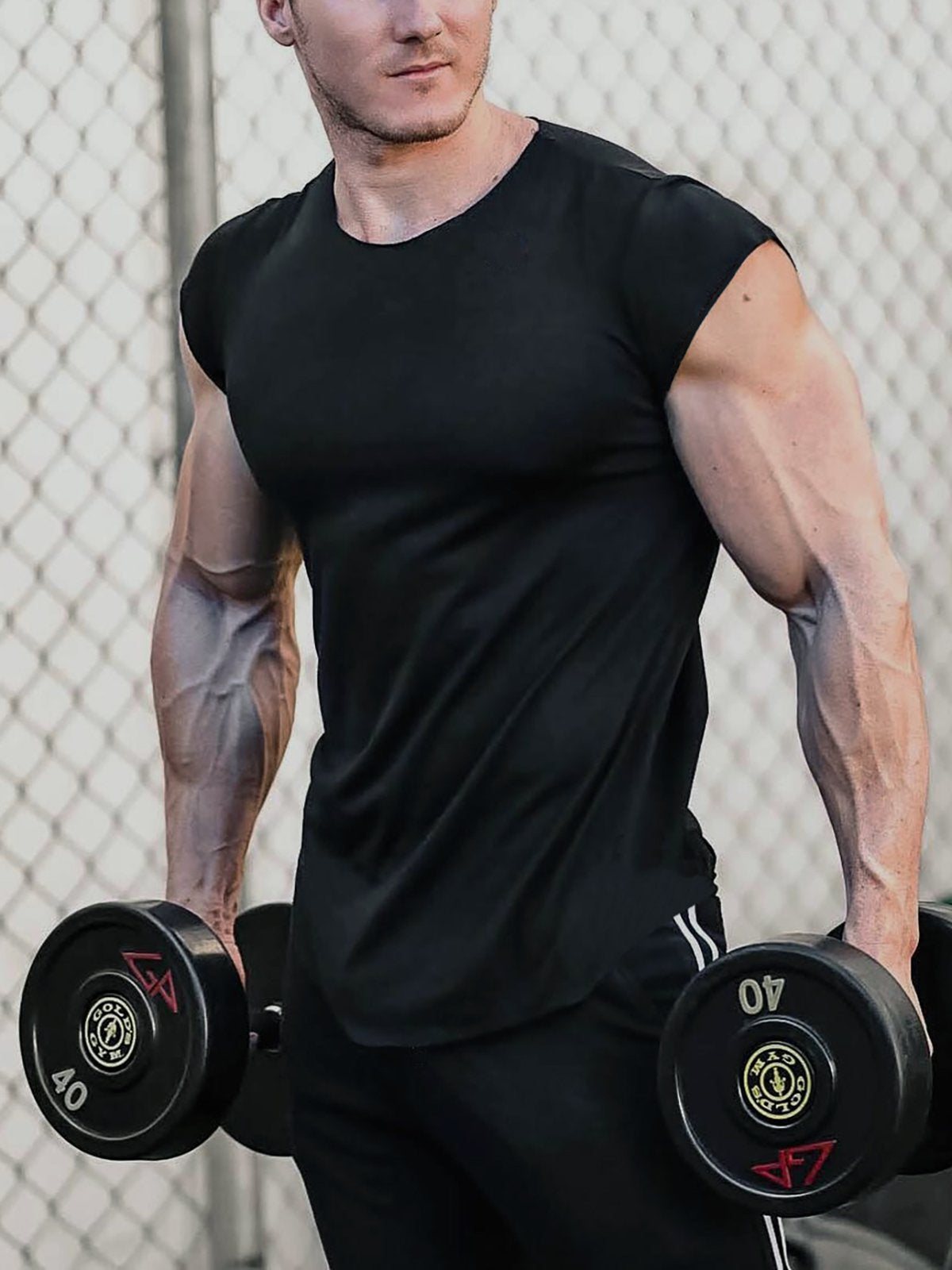 Cap Sleeve Muscle T-Shirt - Ahaselected