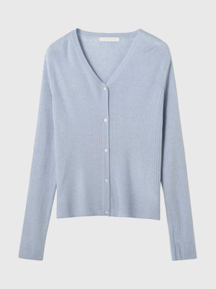 V-Neck Buttoned Cardigan