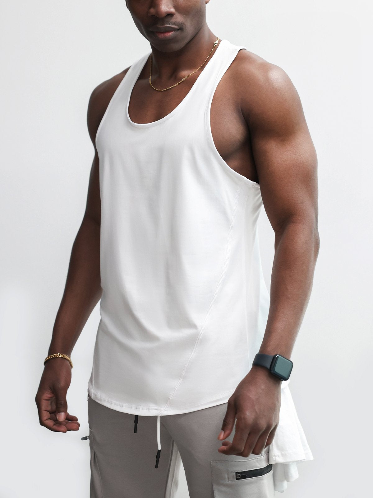 Stay Cool 2.0 Go Hard Gym Stringer Vest Quick Dry New - Ahaselected