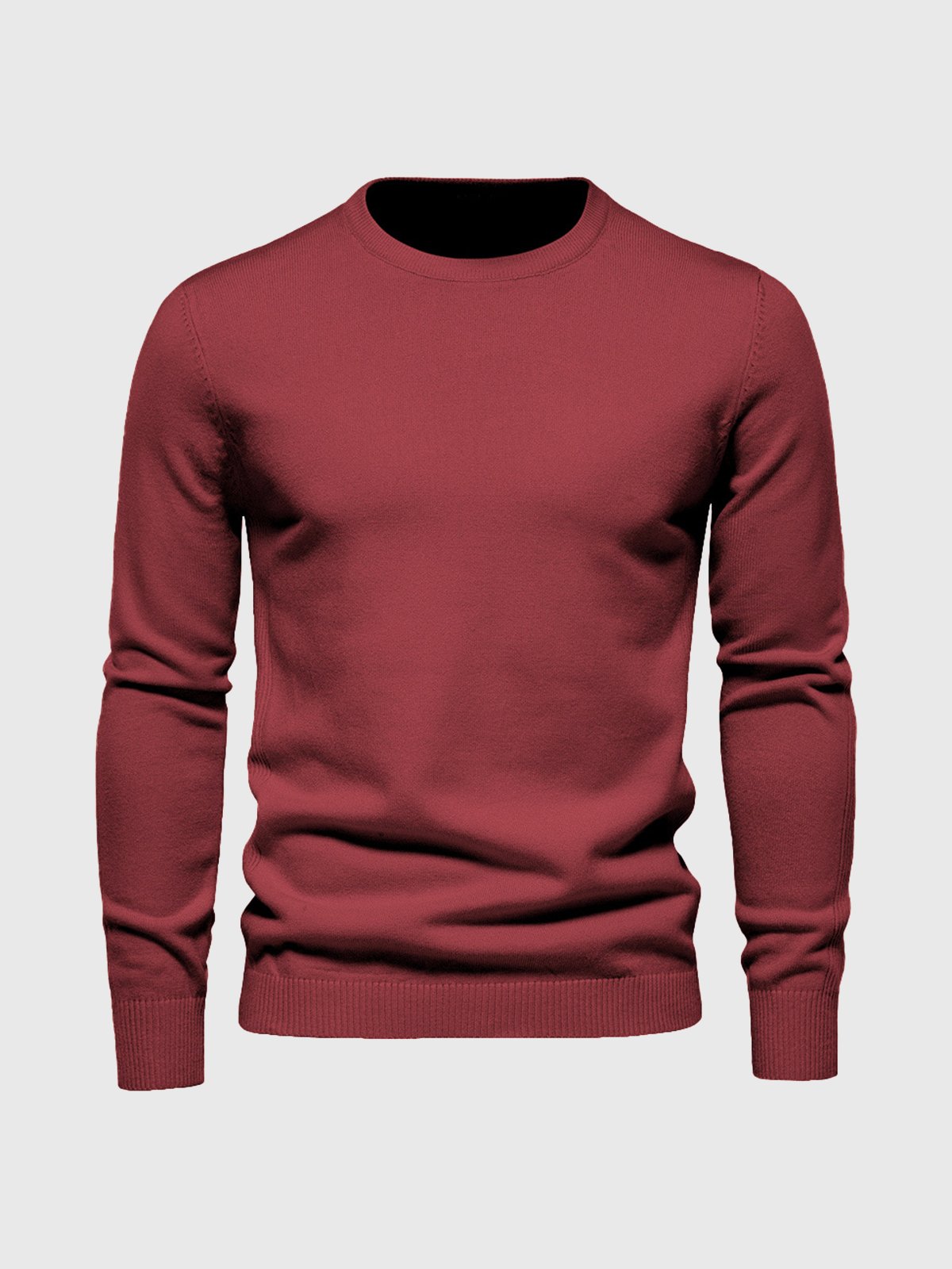 Crewneck Washable Sweater - Ahaselected