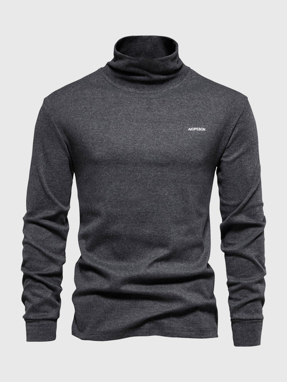 M's Turtle Neck T-Shirt Long Sleeves Baselayer - Ahaselected