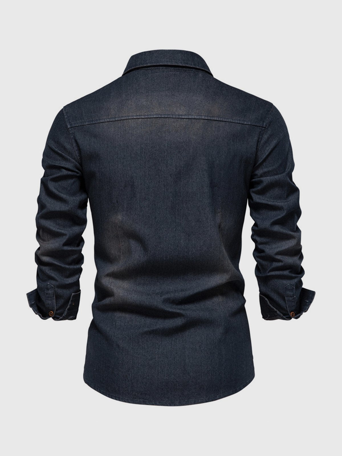 Long Sleeve Denim Shirt New - Ahaselected