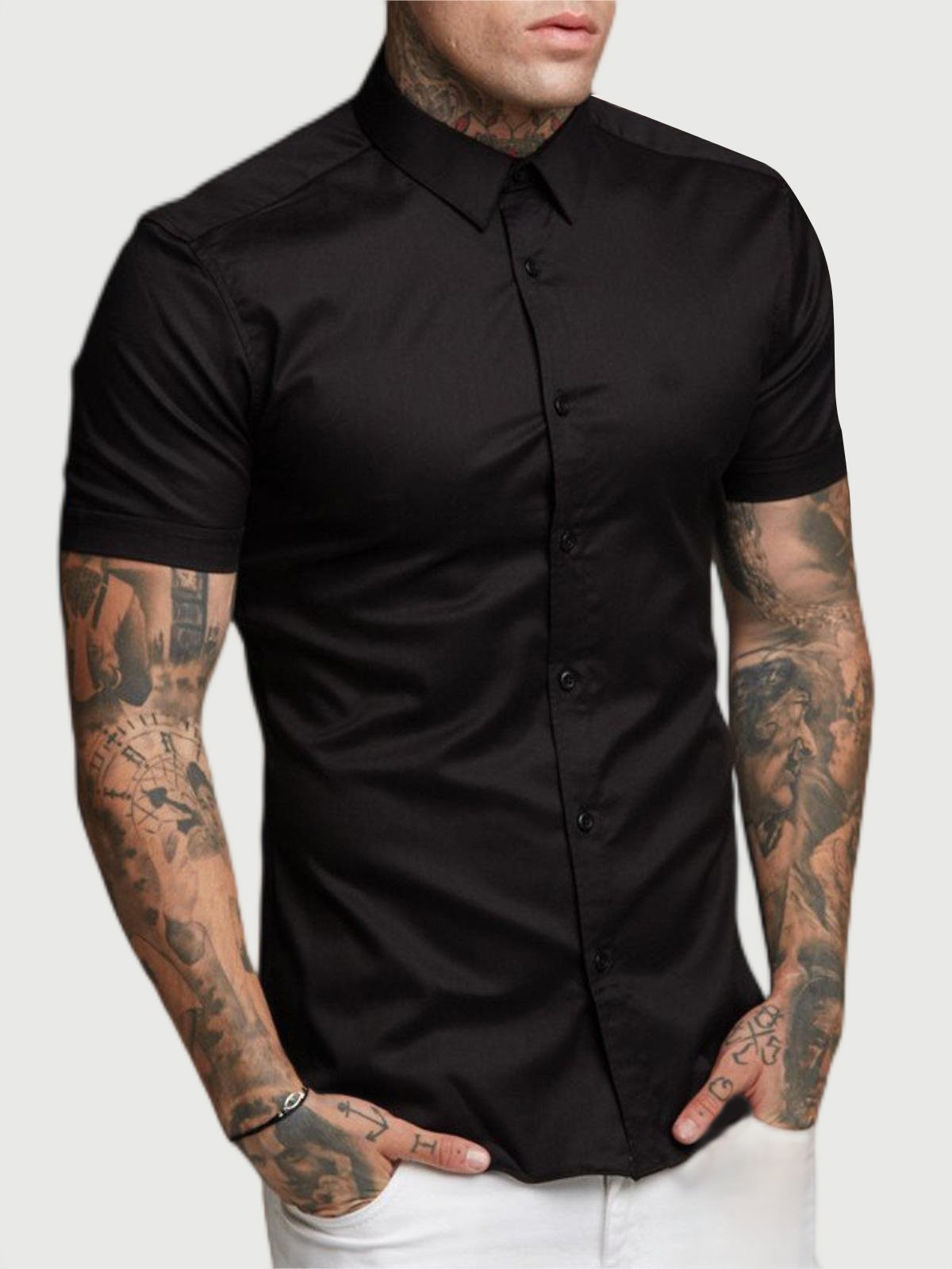 M's Quick Dry Performance Short Sleeve Shirt - AhaAha