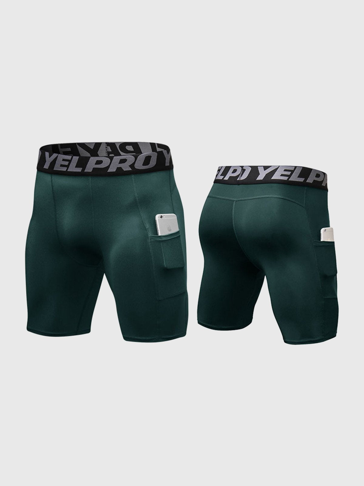M's 7" Compression Tight Short With Two Pockets - Ahaselected