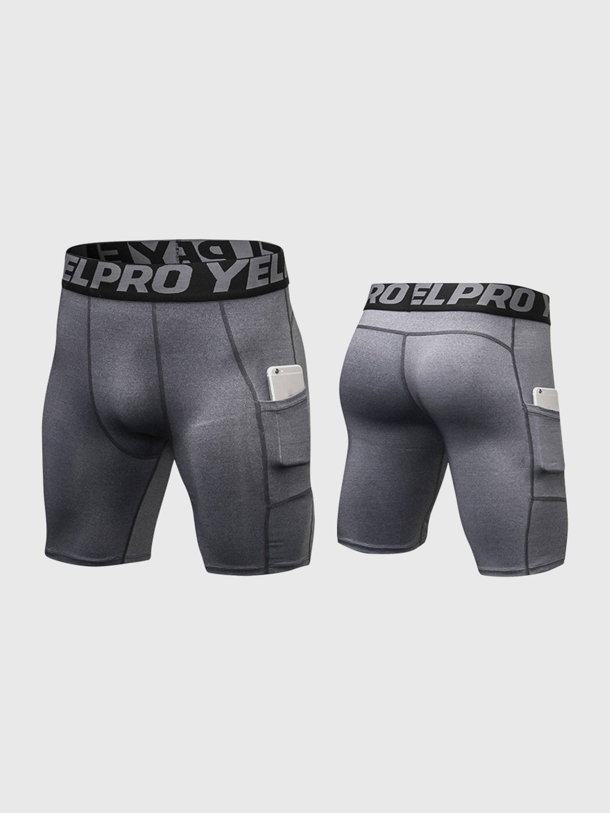 M's 7" Compression Tight Short With Two Pockets - Ahaselected