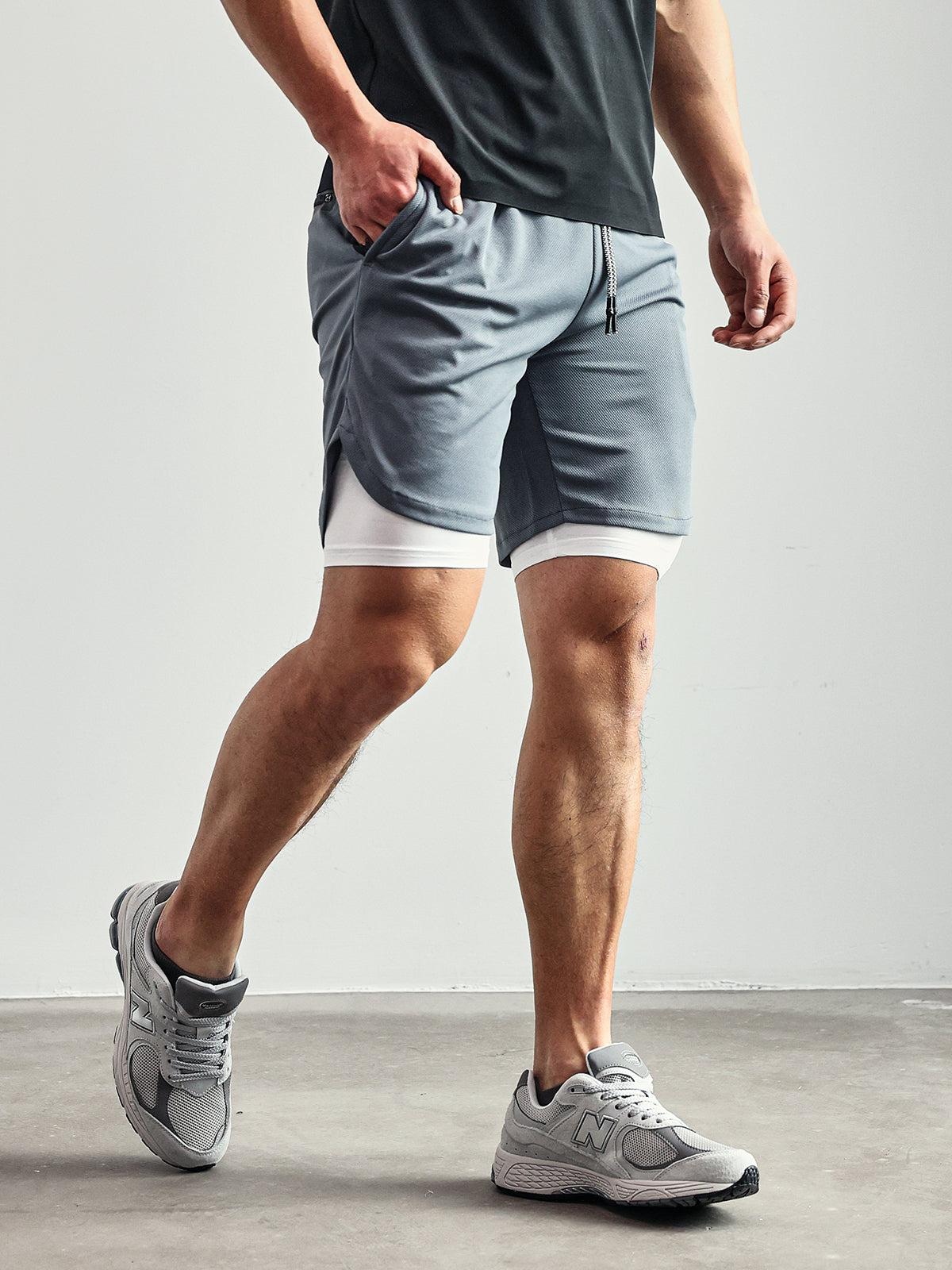 8" Kinetic Pocket Lined 2 in 1 Mesh Short - Ahaselected